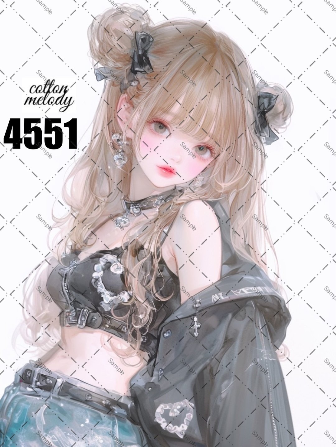 original sticker no.4551 人物贴纸 原创贴纸 原创人物贴纸 装饰贴纸 cotton melody - 贴纸 - 纸 