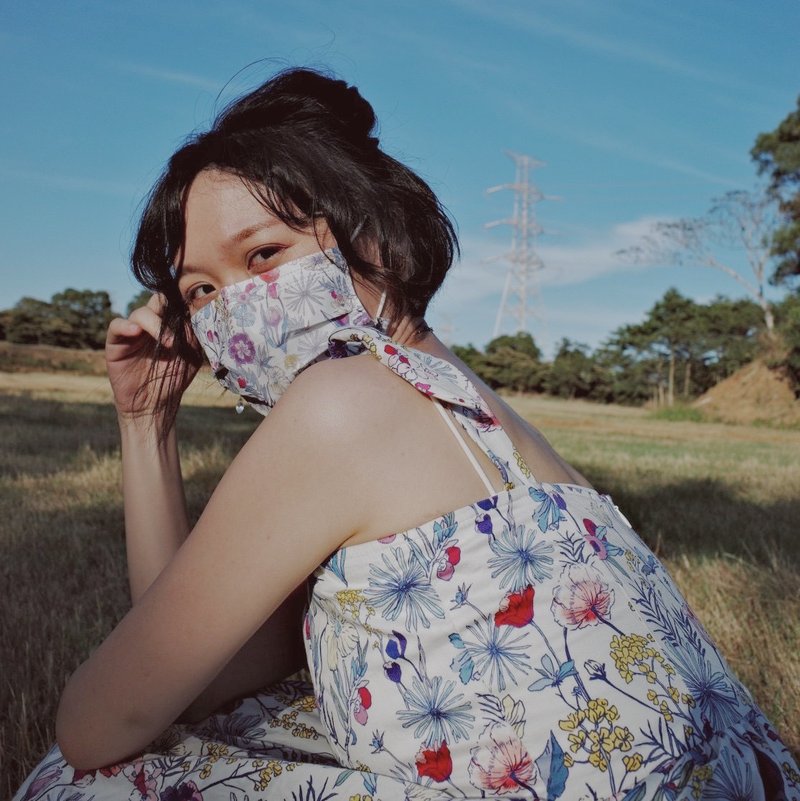 【LADY】小兔耳绑带 澎澎蛋糕长洋装 淡水色 xs-L 亲子装 - 洋装/连衣裙 - 棉．麻 多色