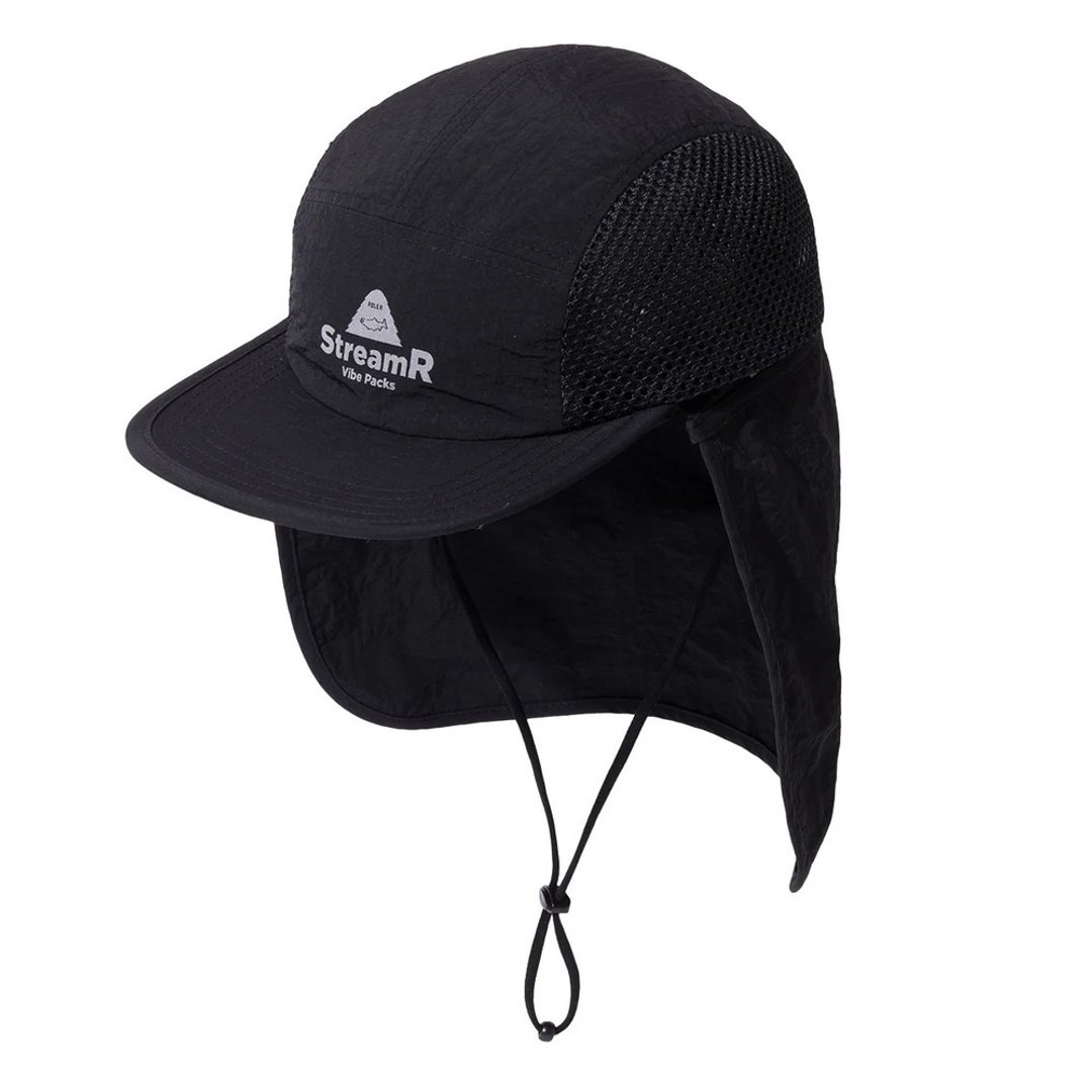 日本限定 PolerxTonedtrout StreamR SUNGUARD CAP 遮阳机能帽 黑 - 帽子 - 尼龙 黑色