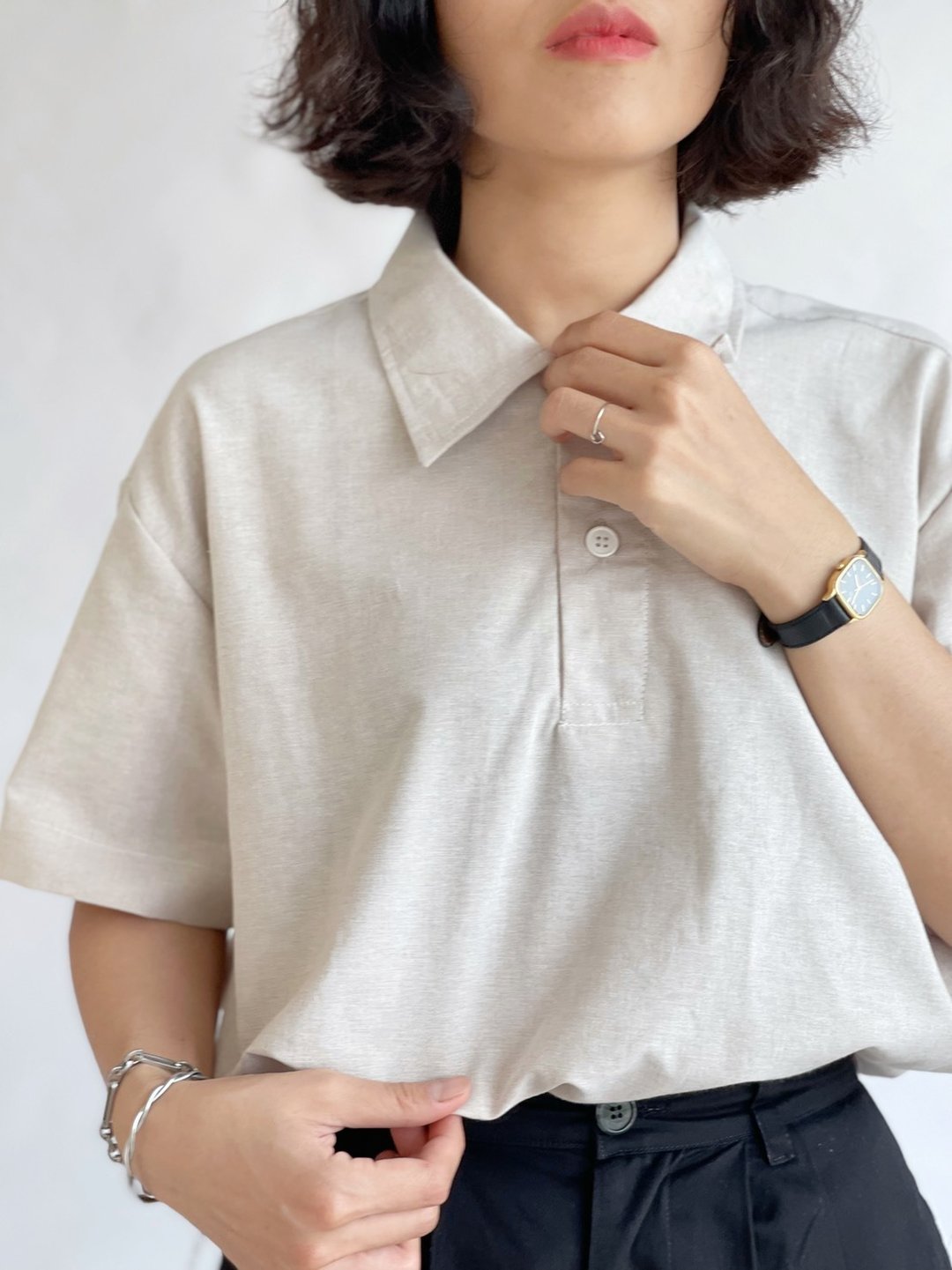 Polo basic top - 其他 - 其他材质 橘色