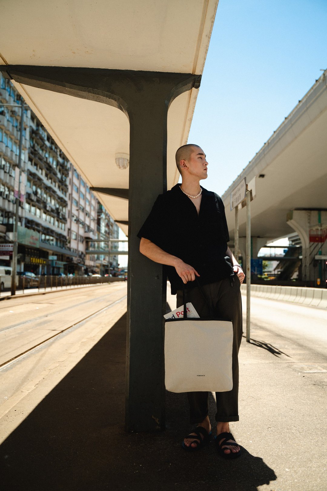 Femance Totebag 黑 环保系列 环保袋 帆布包 防水 男女适用 - 手提包/手提袋 - 环保材料 黑色