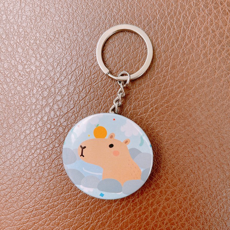 水豚君 钥匙圈 开瓶器 44mm - 其他 - 塑料 白色