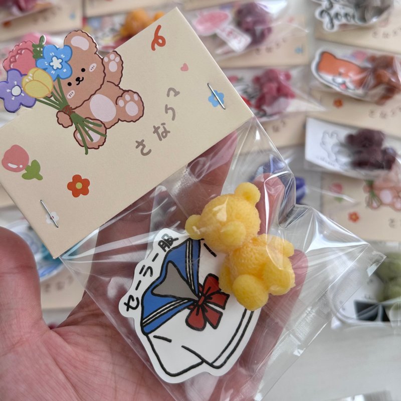 小熊蜡烛小礼物 - 蜡烛/香氛/手工皂 - 蜡 