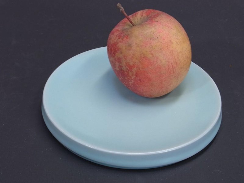 Celadon medium plate - 浅碟/小碟子 - 陶 