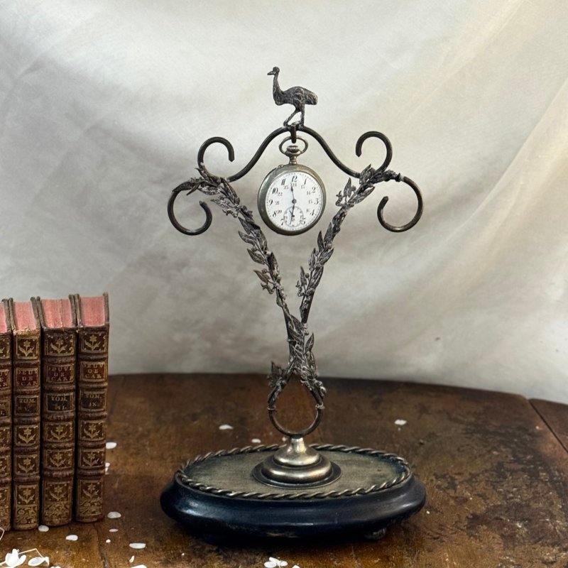 * 50904-罕见古董鸸鹋怀表展示架 - 摆饰 - 其他材质 