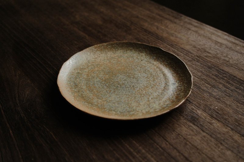 沐谷・干季苔藓・不规则的盘 - 盘子/餐盘/盘架 - 陶 咖啡色