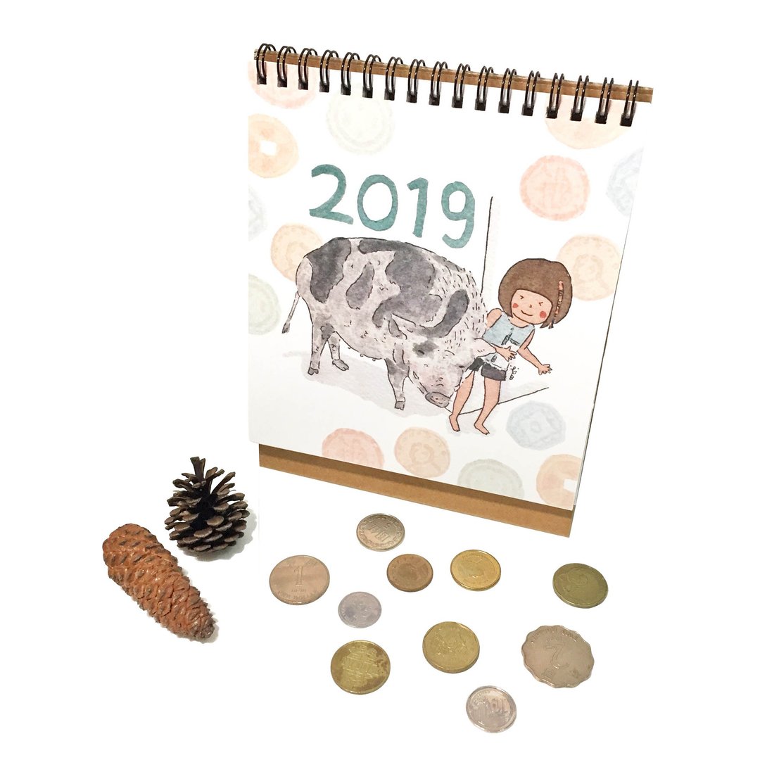 2019桌历  / 句点桌历 - 年历/台历 - 纸 多色