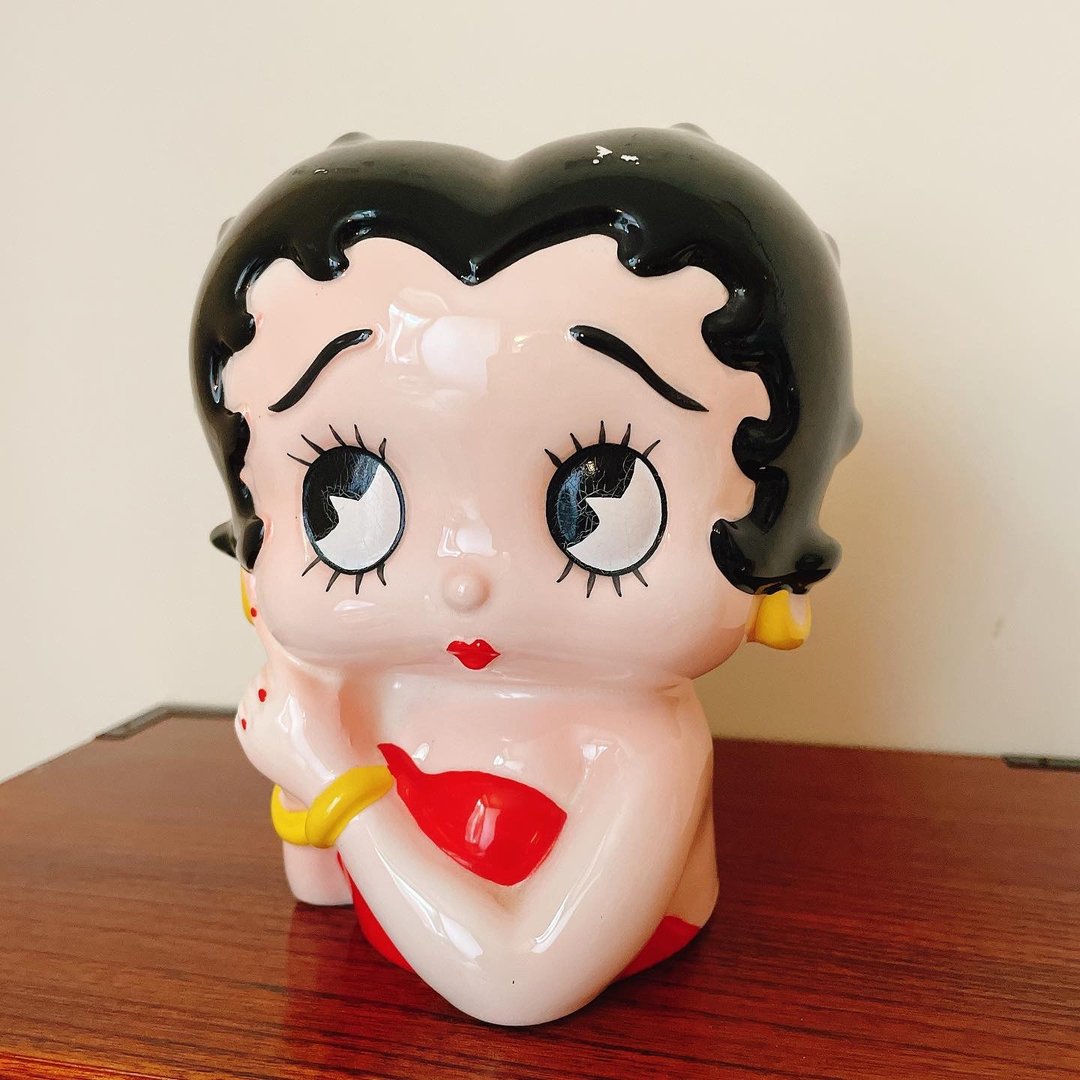 早期贝蒂Betty Boop陶制存钱筒 - 摆饰 - 陶 