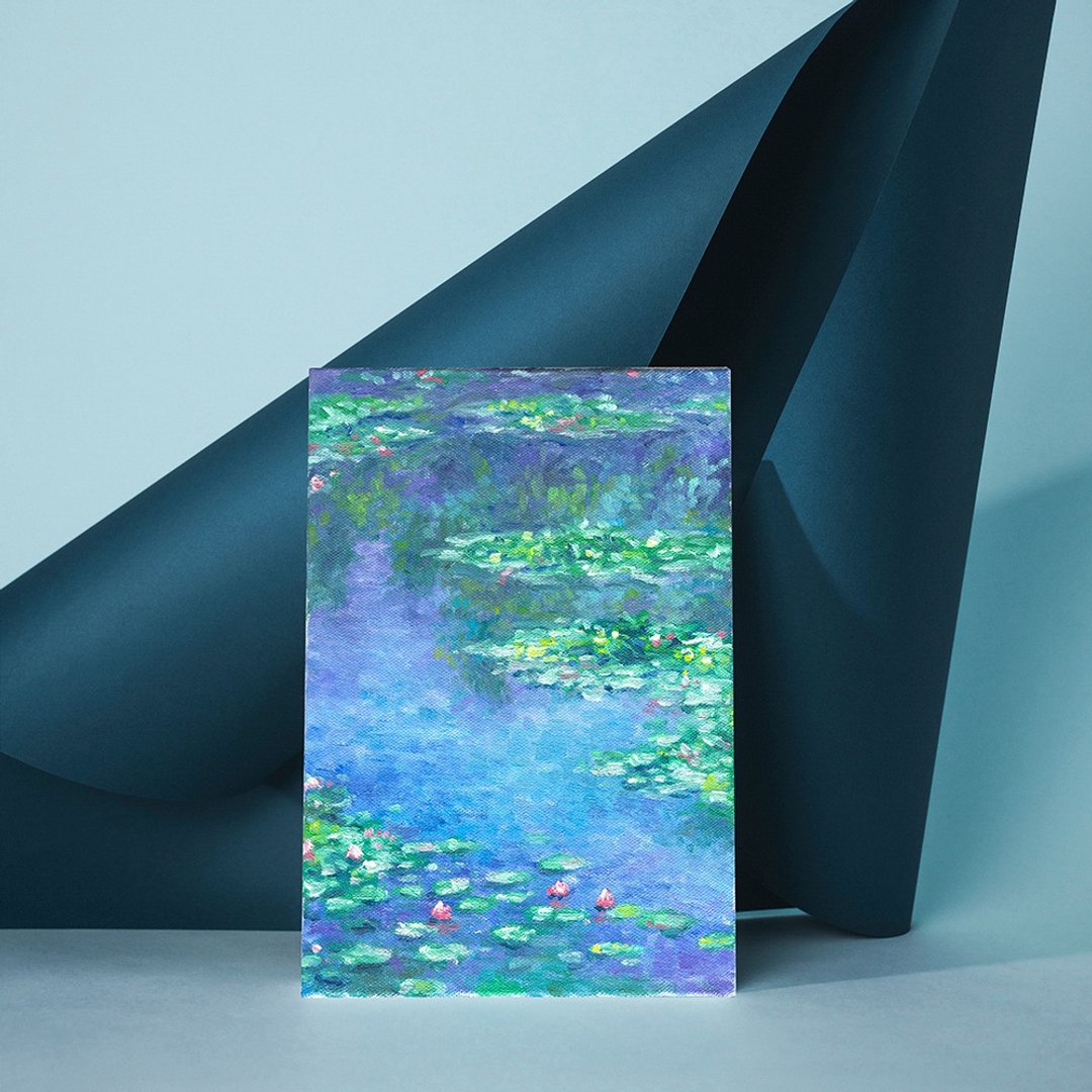 【体验】台中油画体验课程/莫内 - 睡莲/台中画室 - 插画/绘画/写字 - 棉 