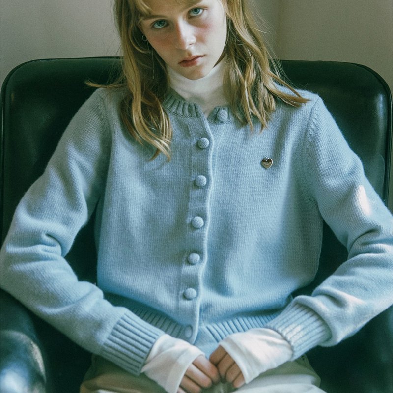 爱恋羊绒羊毛针织外套 3色_S M - 女装针织衫/毛衣 - 羊毛 紫色