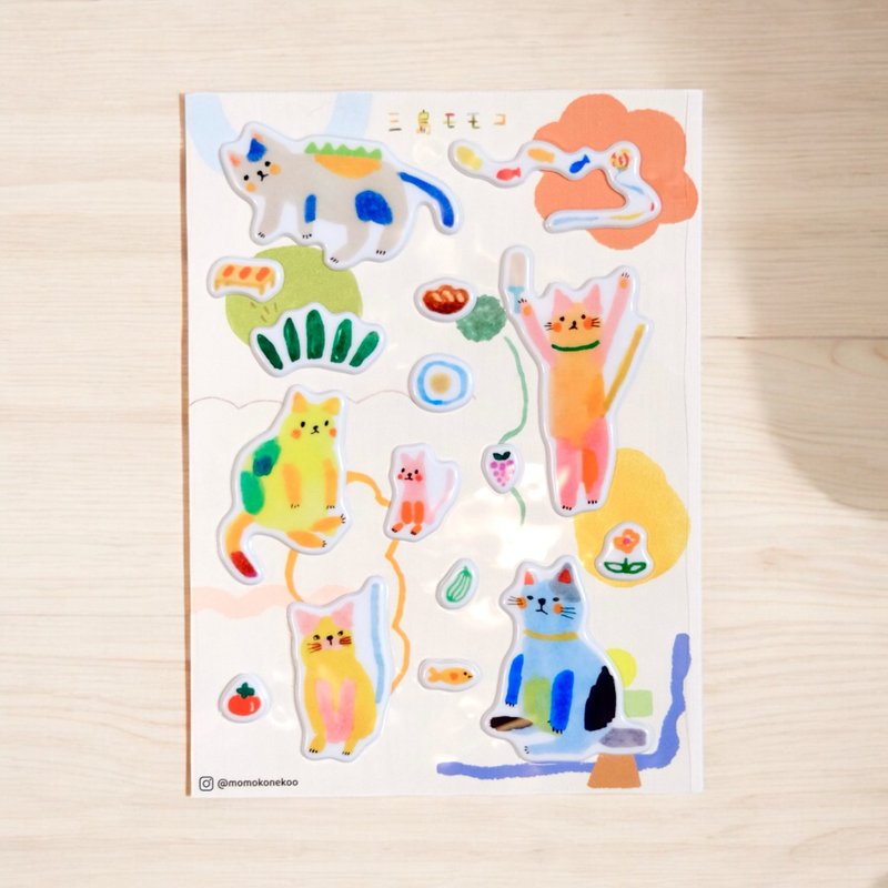 幼稚园三岛 泡泡贴纸 - 贴纸 - 塑料 多色