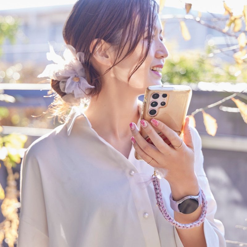 咲编手机吊带 | 手机挂绳 | 绣球花 - 钥匙链/钥匙包 - 其他材质 多色