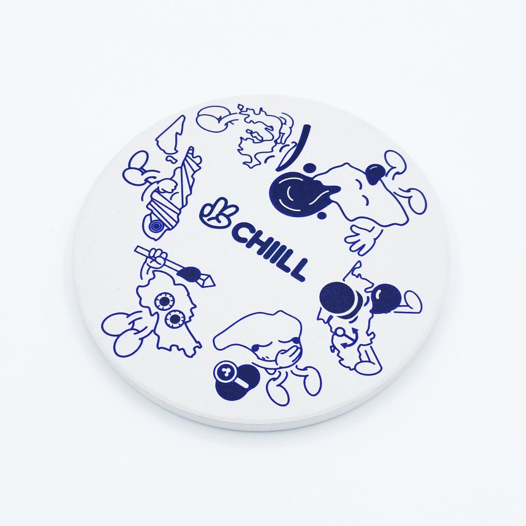 CHI 同热爱这片土地 硅藻泥硅藻土吸水杯垫 - 杯垫 - 陶 多色