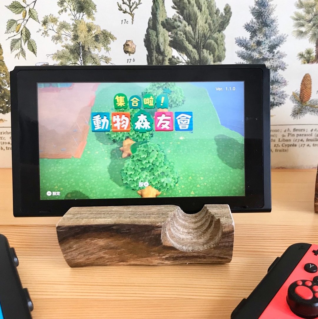 森林系 - Nintendo Switch 免提架 - 扩音器/喇叭 - 木头 咖啡色