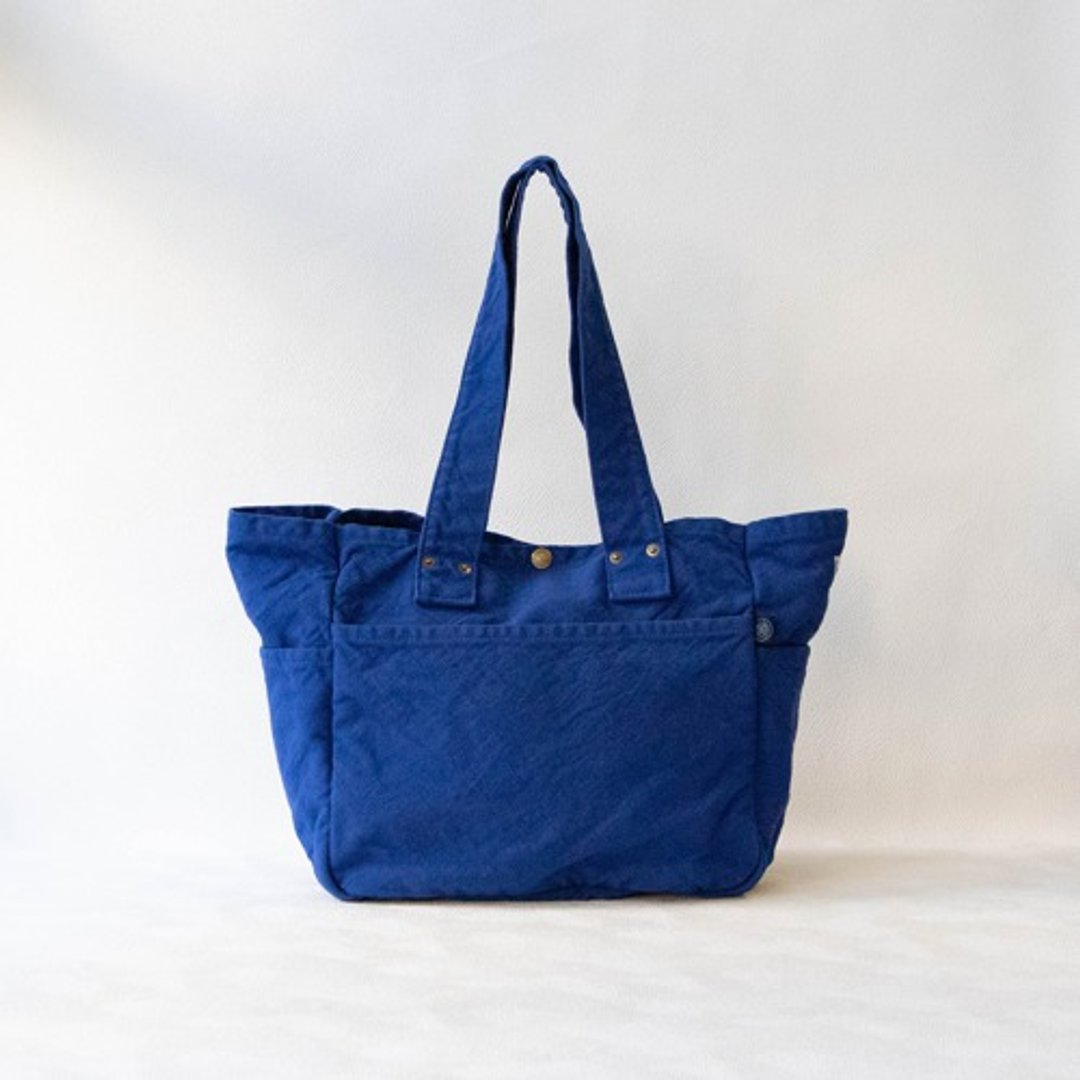 Work Tote Bag S [Ruri] (VC-3S) - 手提包/手提袋 - 棉 蓝色