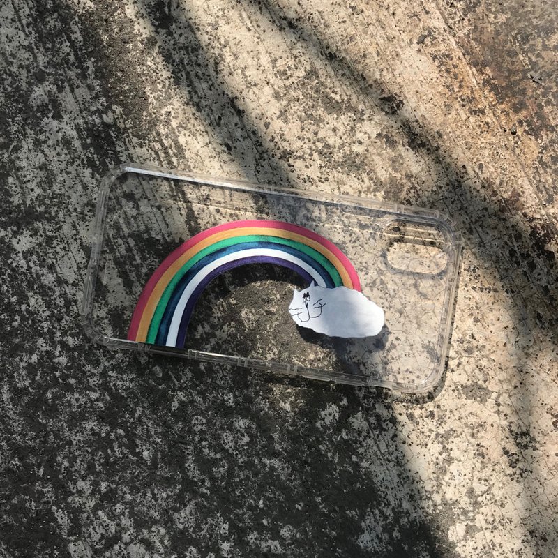 吉普星球插画手机壳彩虹吉普猫-插画系列  透明防撞空压软壳【多种型号定制】 - 手机壳/手机套 - 橡胶 透明