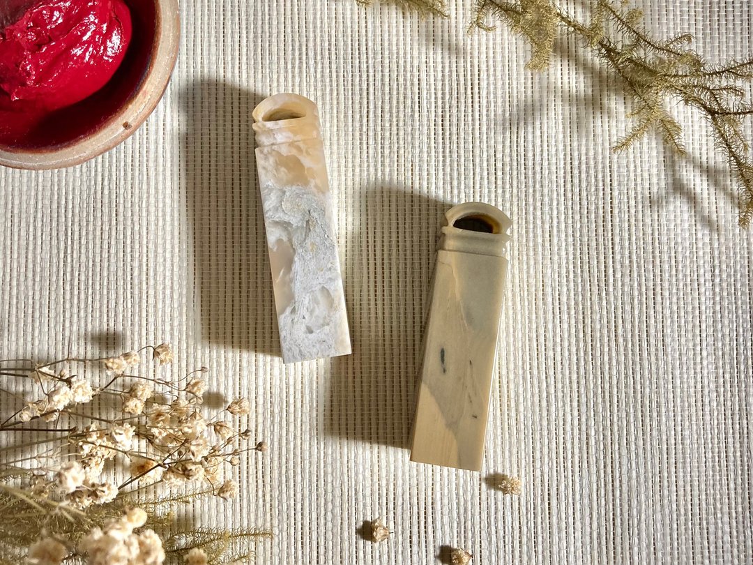 手工刻印定制单章 • 姓名方章 • 手工瓦钮 • 江西石印章 - 印章/印台 - 石头 多色