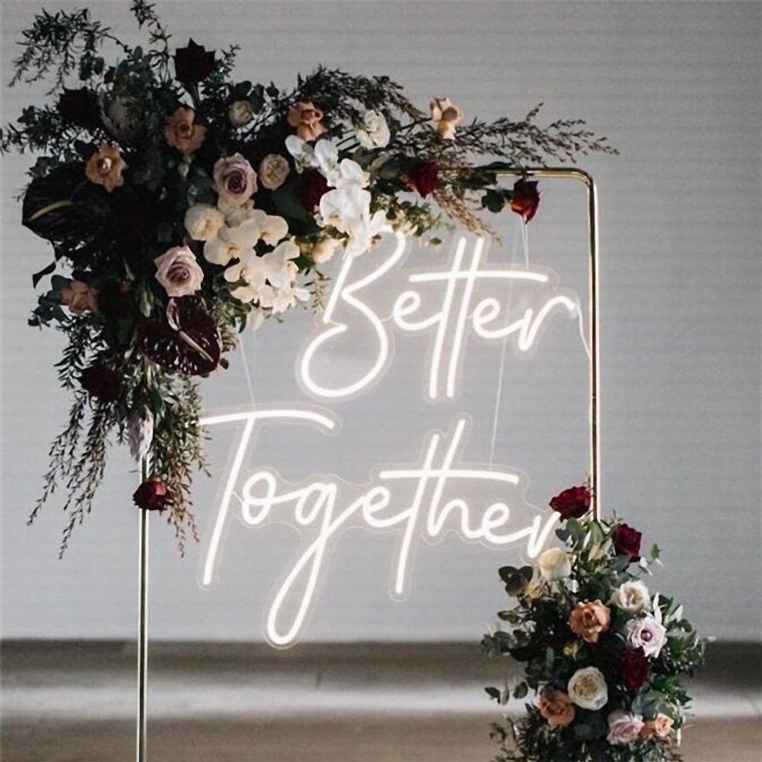 Better Together 霓虹灯情人节礼物婚礼装潢客制化夜灯手作 - 灯具/灯饰 - 压克力 透明
