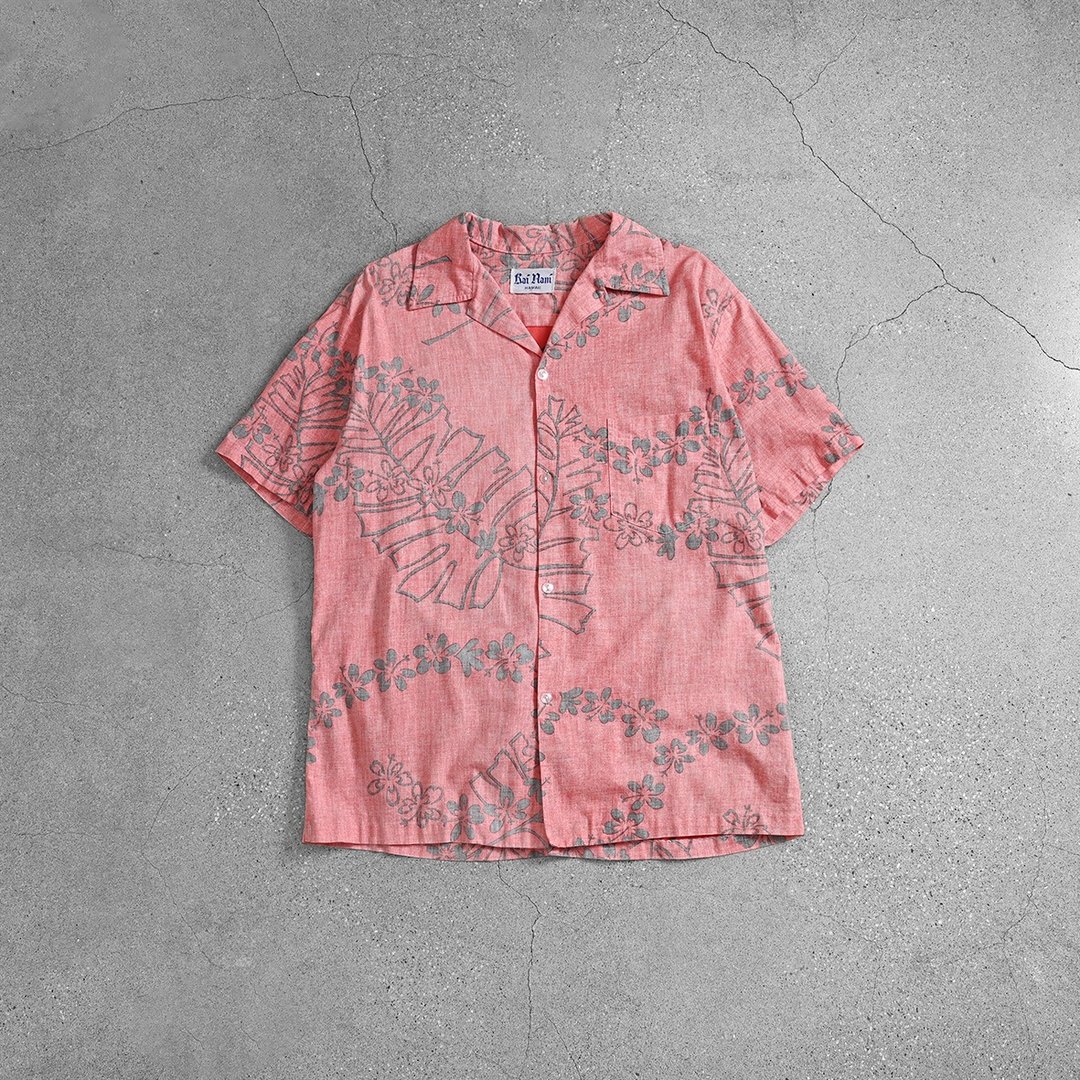 Aloha Shirts 夏威夷衫 / 古着花衬衫、夏季古着衬衫、保龄球衬衫 - 男装衬衫 - 其他材质 蓝色