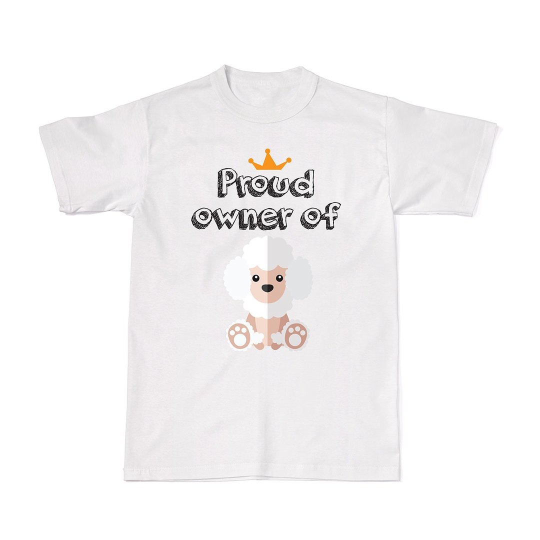 Proud Dog Owners Tees - Poodle - 女装 T 恤 - 棉 白色