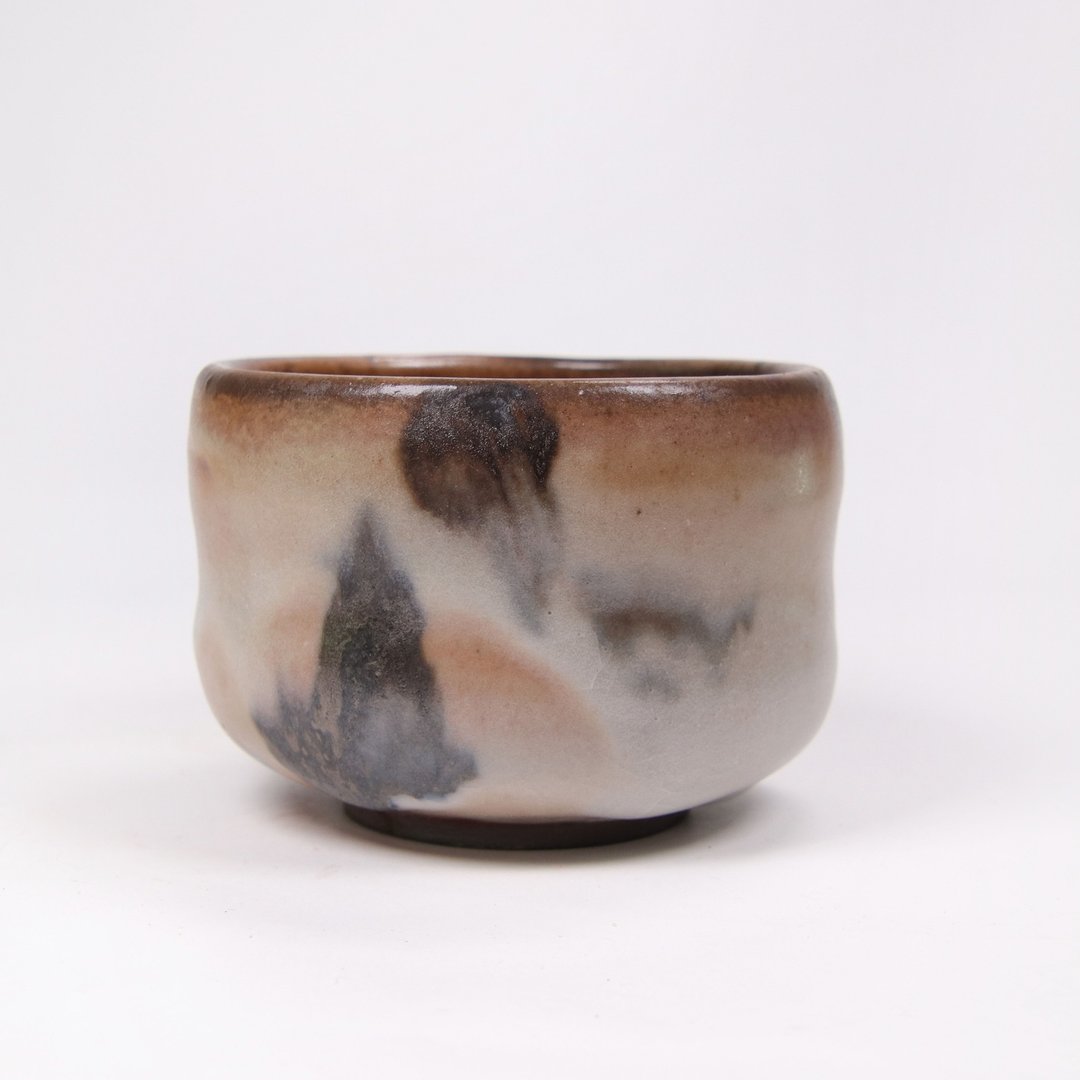 明芽窑 l 柴烧藏悦志野蓝绘茶碗 - 茶具/茶杯 - 陶 多色