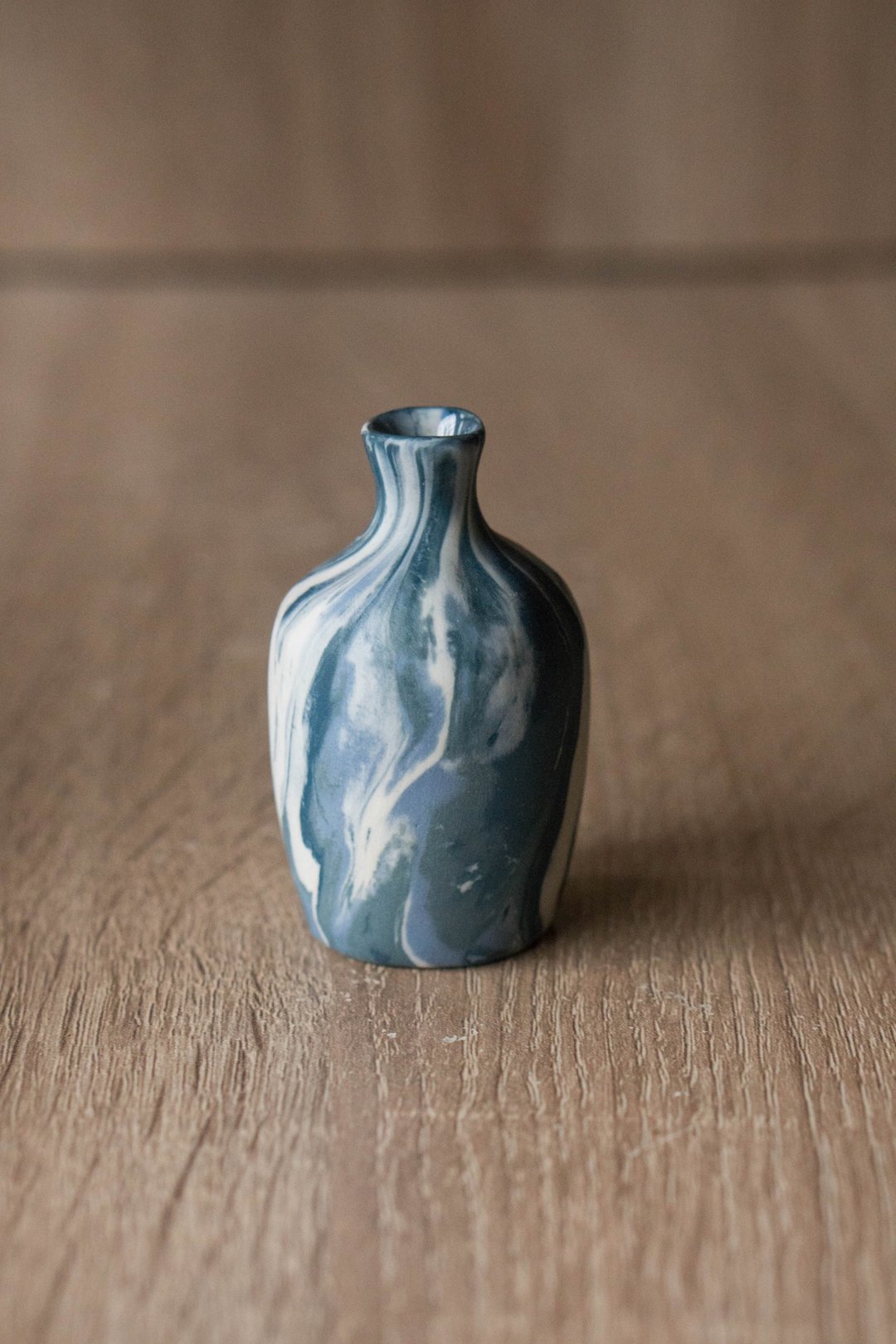 蓝色岩石纹小陶瓶 - 花瓶/陶器 - 瓷 蓝色