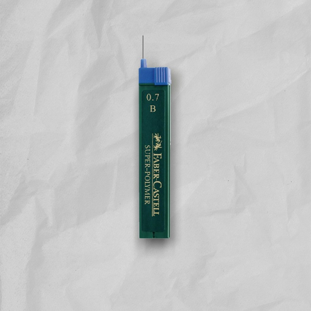 【Faber-Castell】自动铅笔芯 B 0.7mm-12支装--5入 (原厂正货) - 其他 - 其他材质 黑色