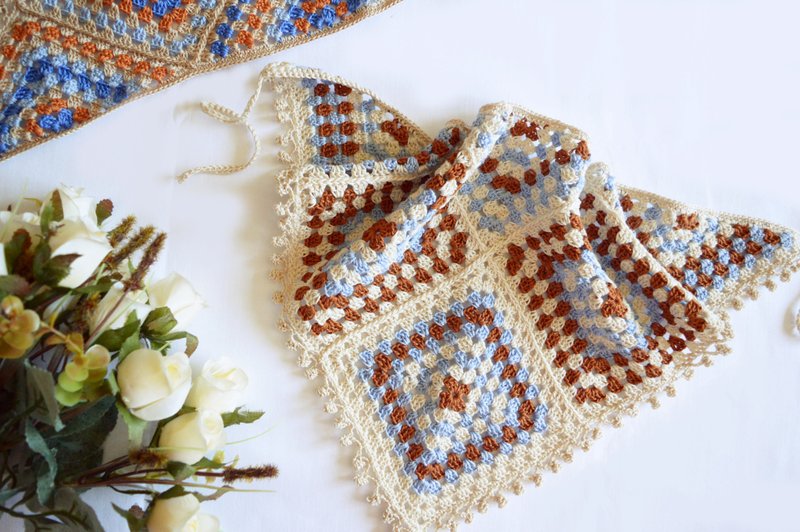 钩编头发头巾   夏天的头发围巾   头带奶奶广场 - 发饰 - 棉．麻 多色