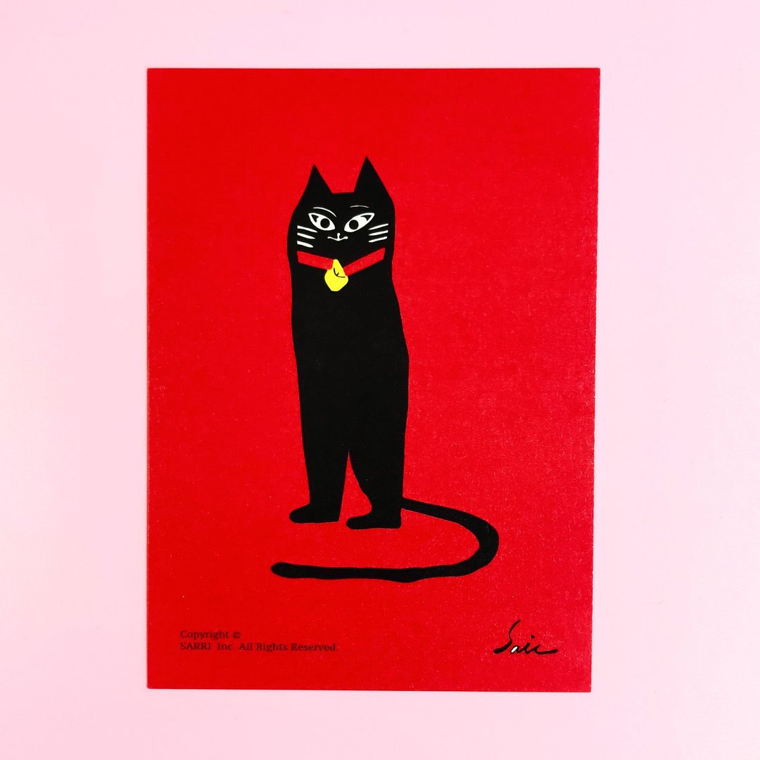防水贴纸 机车贴纸 行李箱贴纸 黑猫 猫 安全帽贴纸 悠游卡 - 贴纸 - 纸 黑色