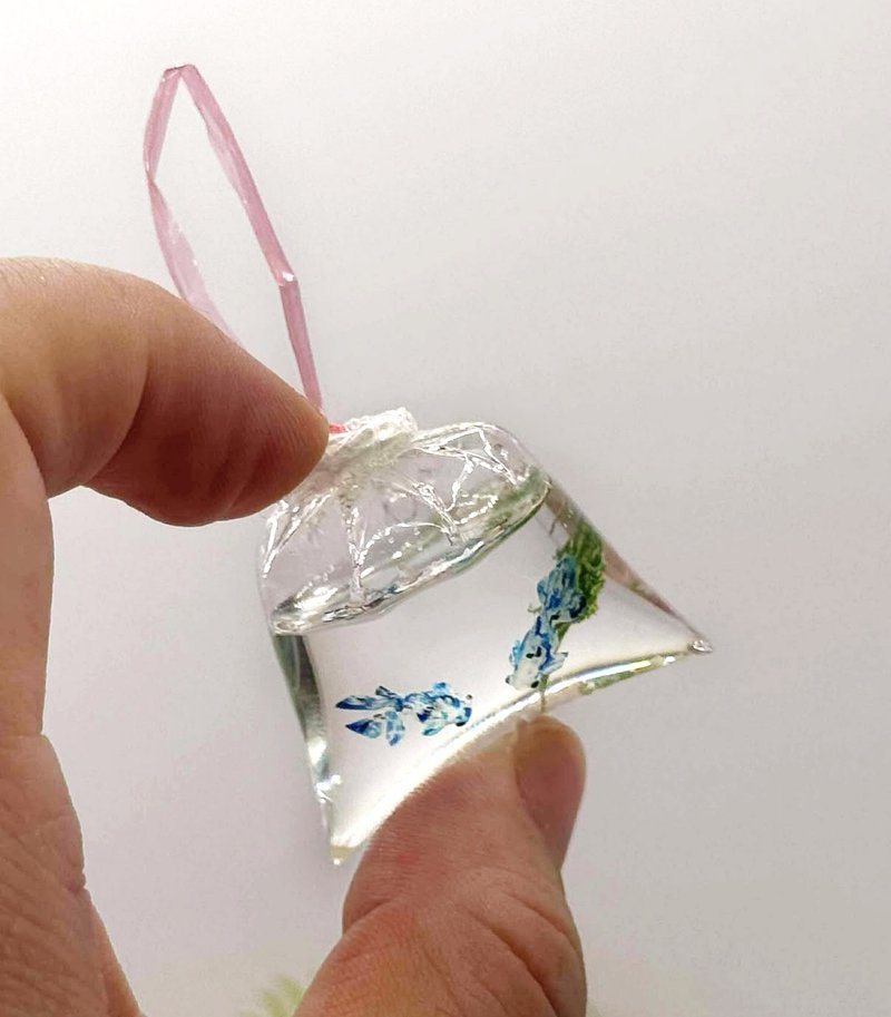 手工黏土 迷你 微缩 金鱼袋 青花瓷 金鱼  疗愈摆饰 - 摆饰 - 其他材质 蓝色