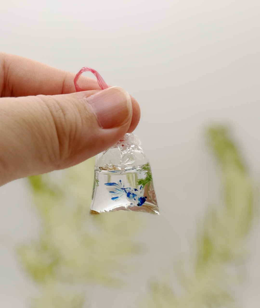 迷你金鱼袋 - 青花瓷金鱼  疗愈摆饰 - 摆饰 - 其他材质 蓝色