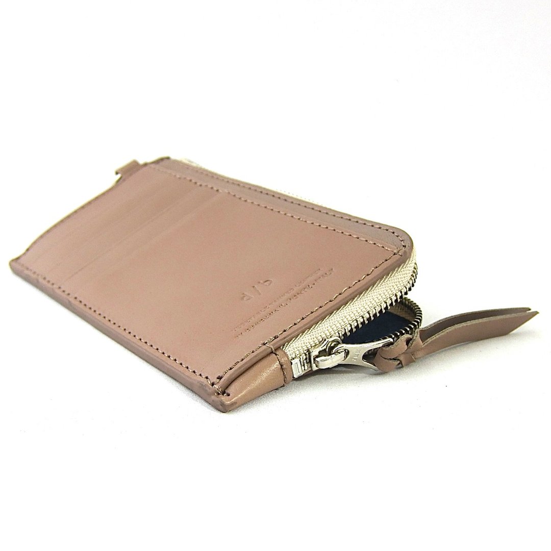 Fragment case, mini wallet, card case, compact, slim, stylish, genuine leather, Italian vachetta leather, vegetable tanned leather - 皮夹/钱包 - 真皮 咖啡色