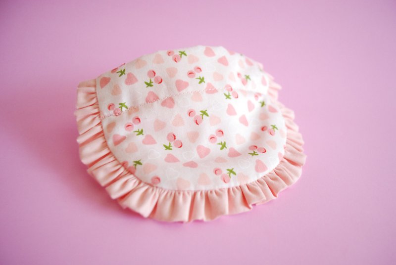 Valentine Collection 01 - 项圈/牵绳 - 棉．麻 粉红色