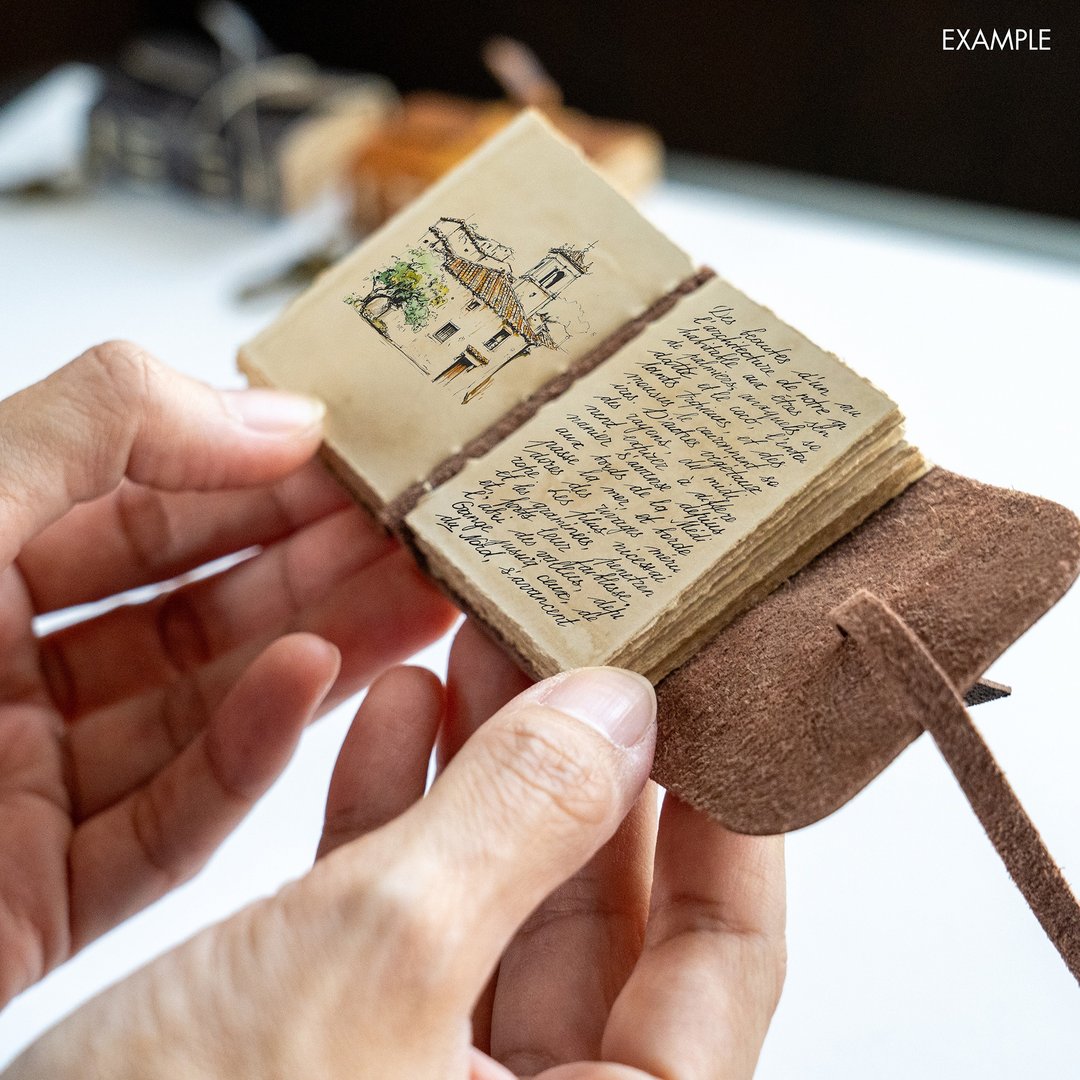 钥匙链 Mini Book Keychain - 钥匙链/钥匙包 - 真皮 