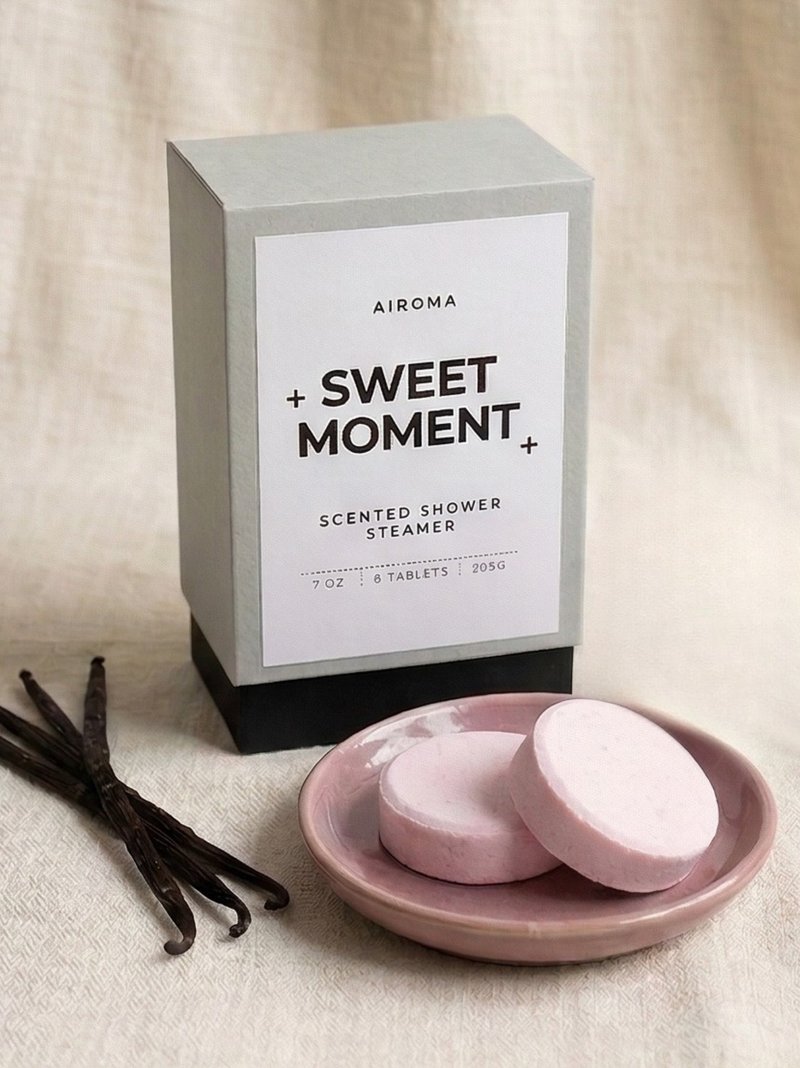 甜蜜时光香薰淋浴片 云拿檀香 温暖木质调 香港手作 免浴缸 - 香薰/精油/线香 - 精油 粉红色