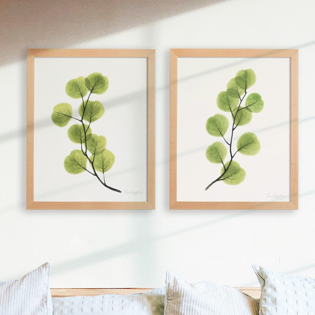 植物的静默 卧房餐厅挂画 植物水彩复制画 清新治愈绿色装饰画 - 海报/装饰画/版画 - 纸 多色