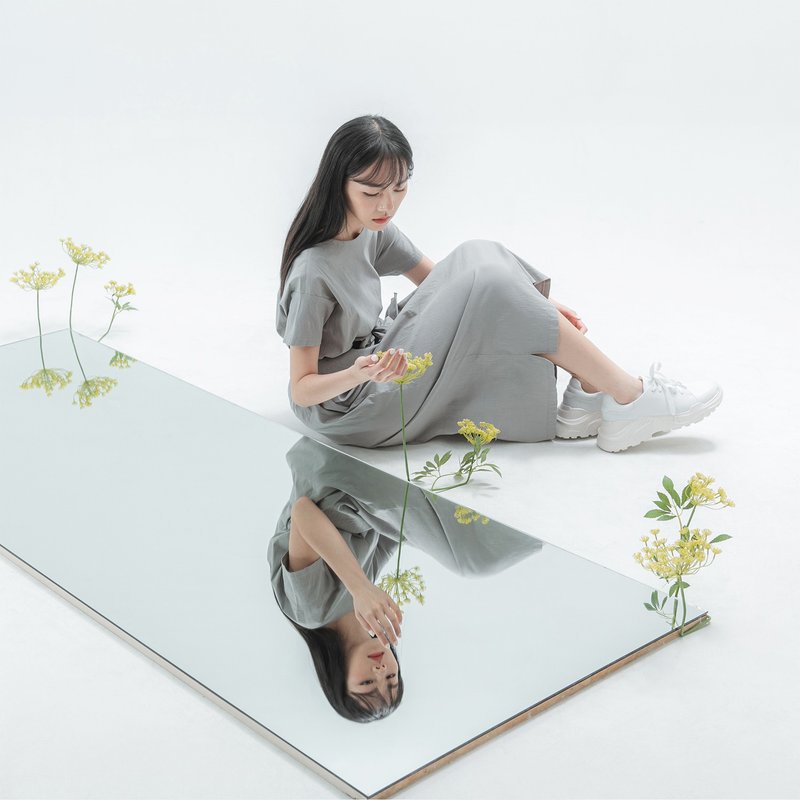 【经典原创】Dust_尘埃变化绑带洋装_CLD004_浅灰 - 洋装/连衣裙 - 聚酯纤维 灰色