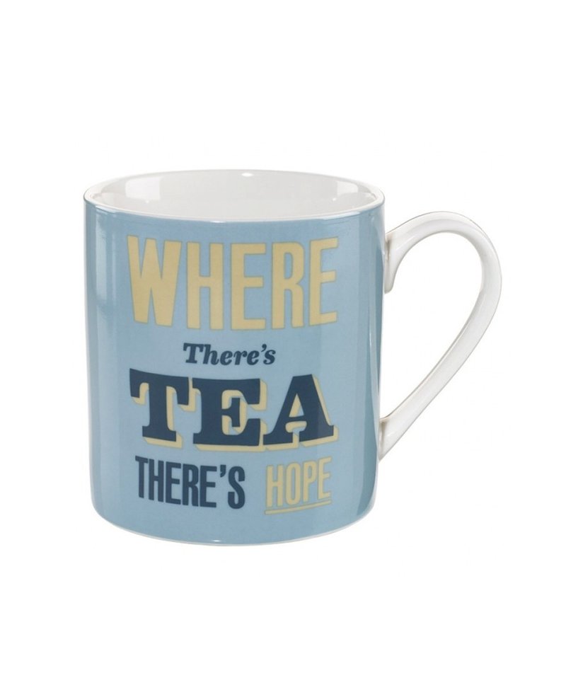 SUSS-英国进口 Wild & Wolf 复古工业风TEA HOPES陶瓷马克杯-现货 - 咖啡杯/马克杯 - 陶 蓝色