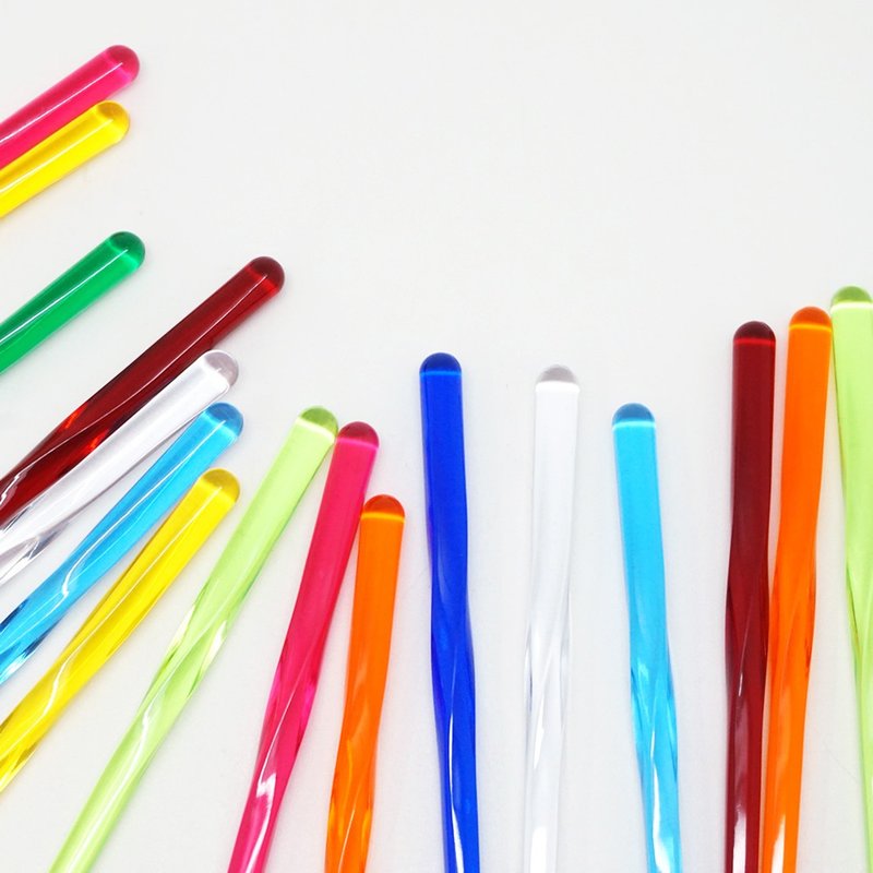 Coloured Acrylic Chopsticks L-size 23cm Cutlery Tableware Party Made In Japan - 筷子/筷架 - 压克力 