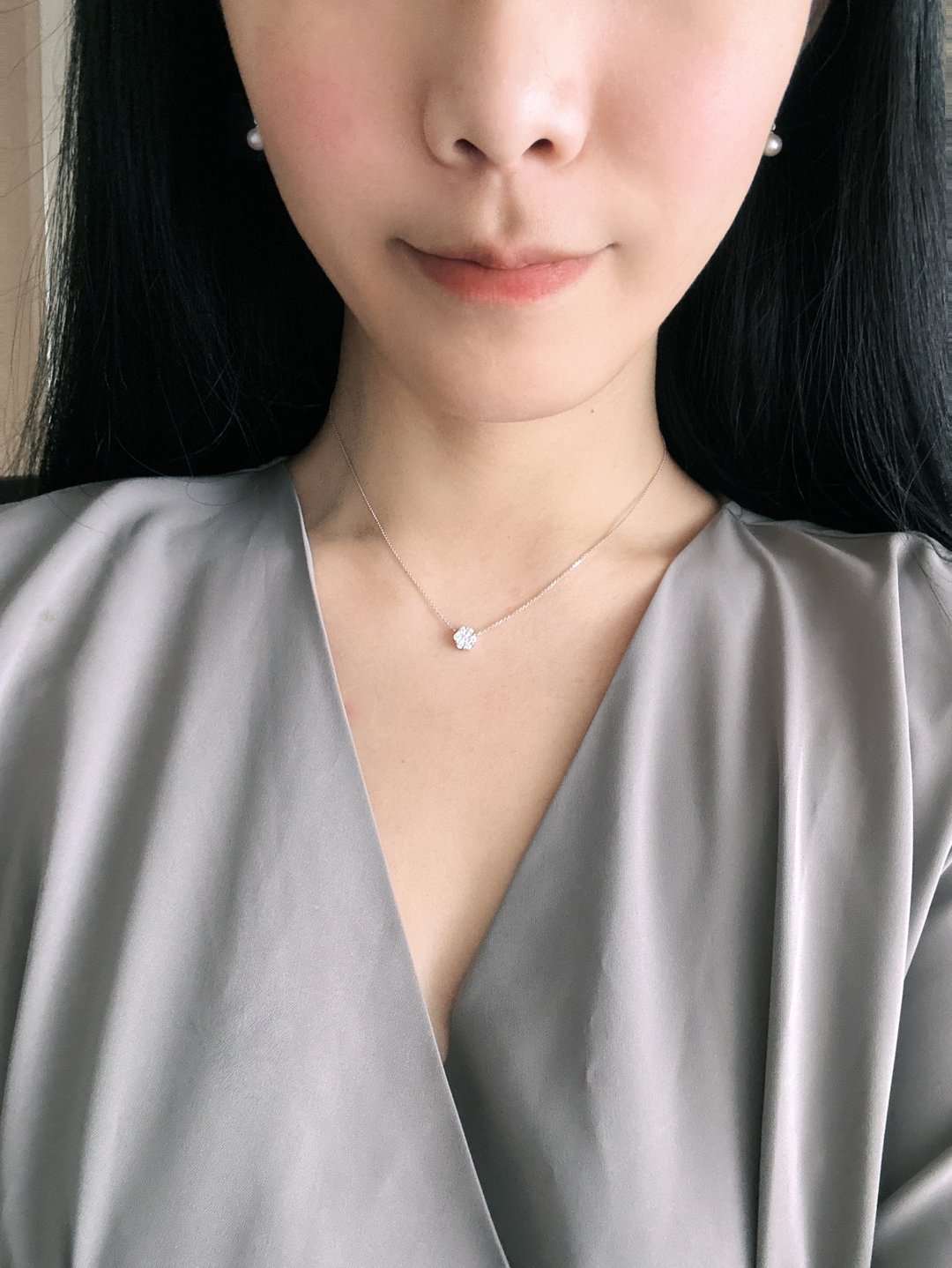 七钻锁骨链 - 项链 - 钻石 