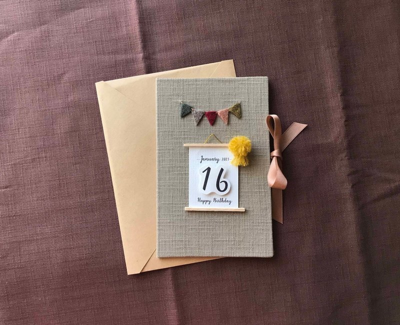 专属于你的祝福 |手工卡片 | 生日卡  Handmade card - 卡片/明信片 - 其他材质 多色