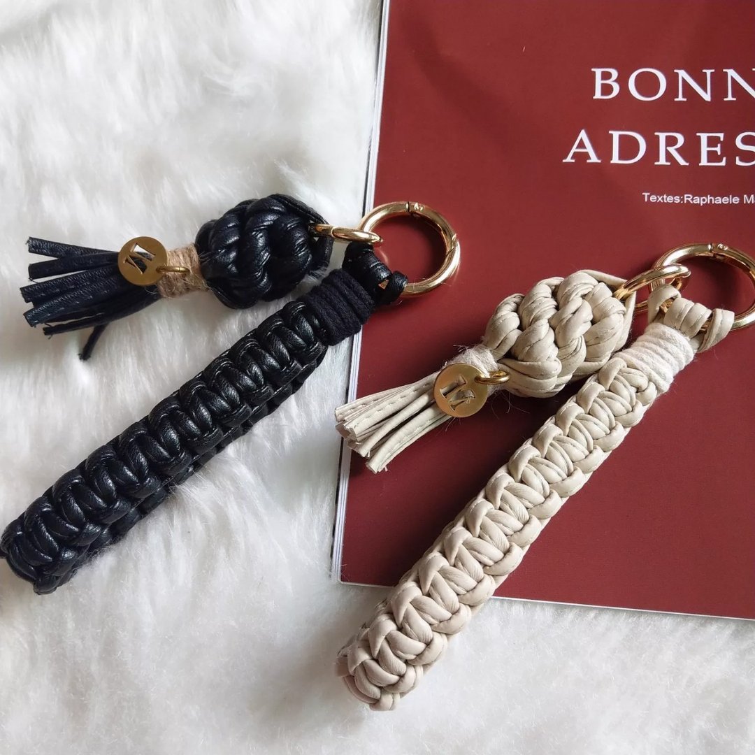 macrame  皮革编织钥匙圈 - 钥匙链/钥匙包 - 人造皮革 