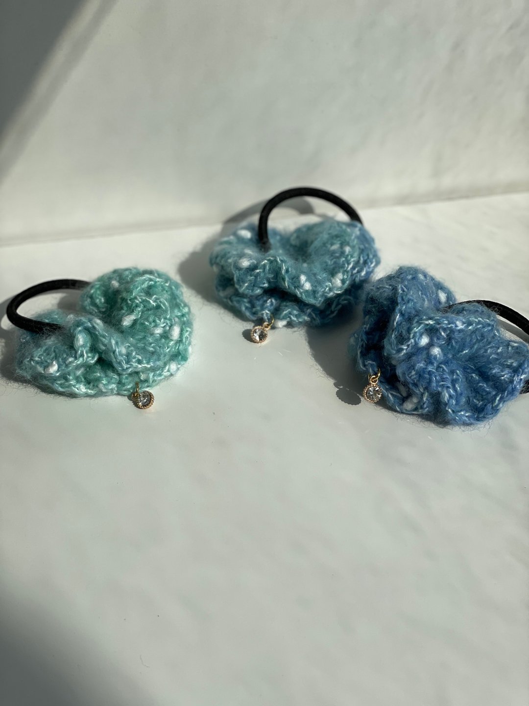 手工编织 缤纷木耳发圈-弹珠汽水 - 发饰 - 棉 多色