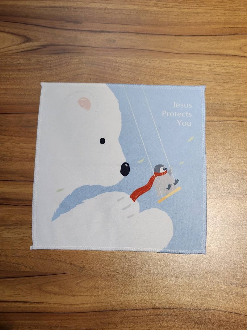 NEW 方巾-怀特熊系列 - 毛巾浴巾 - 棉．麻 