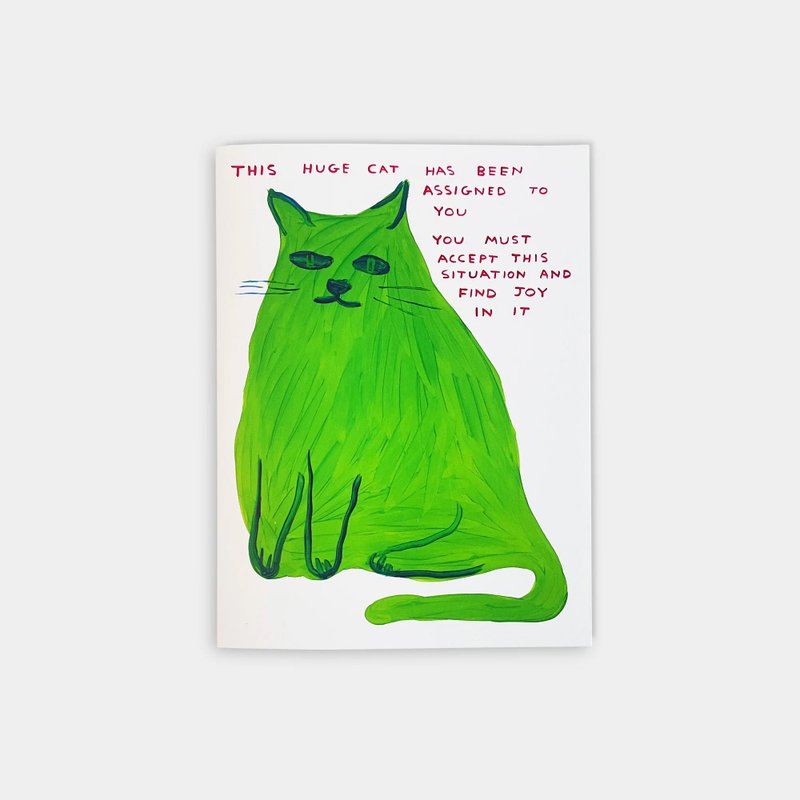 【艺术挂画】David Shrigley | 这只巨大的猫 - 海报/装饰画/版画 - 纸 