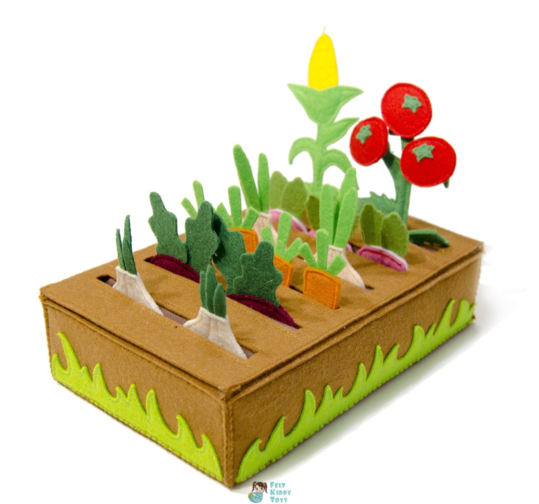 PDF Pattern and Tutorial, Felt vegetable garden - 手工艺教程/工具书 - 其他材质 