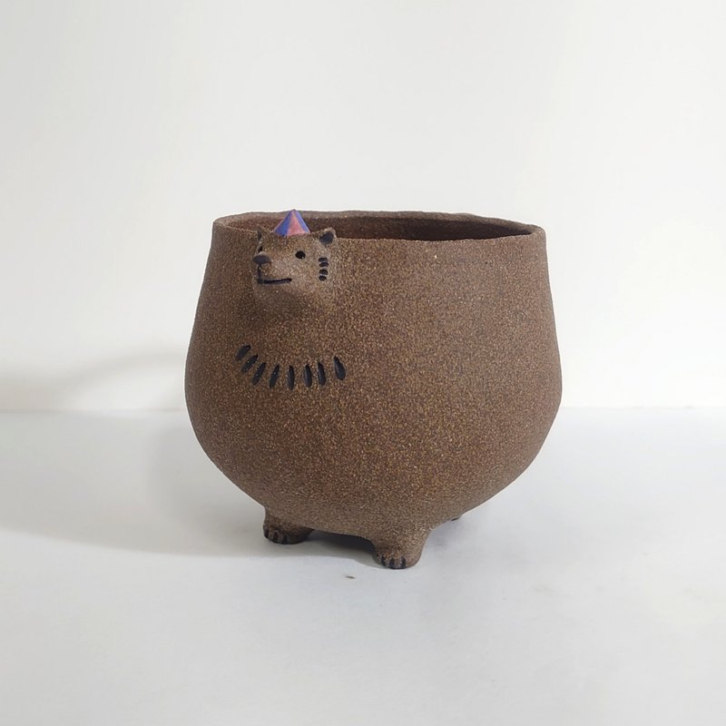 棕熊杯杯 - 其他杯子 - 陶 咖啡色