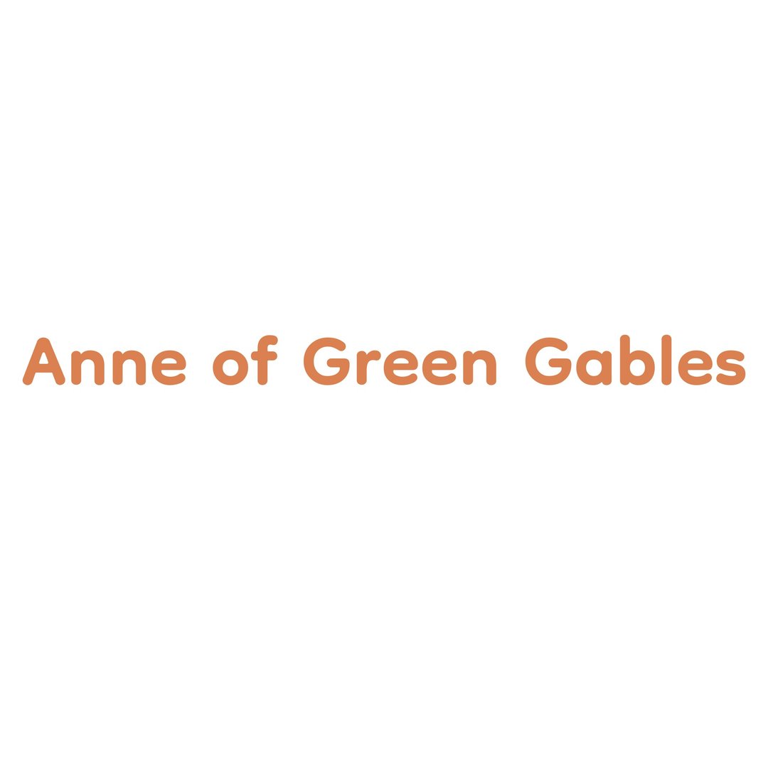 清秀佳人 (Anne of Green Gables) 组套包 - 贴纸 - 纸 