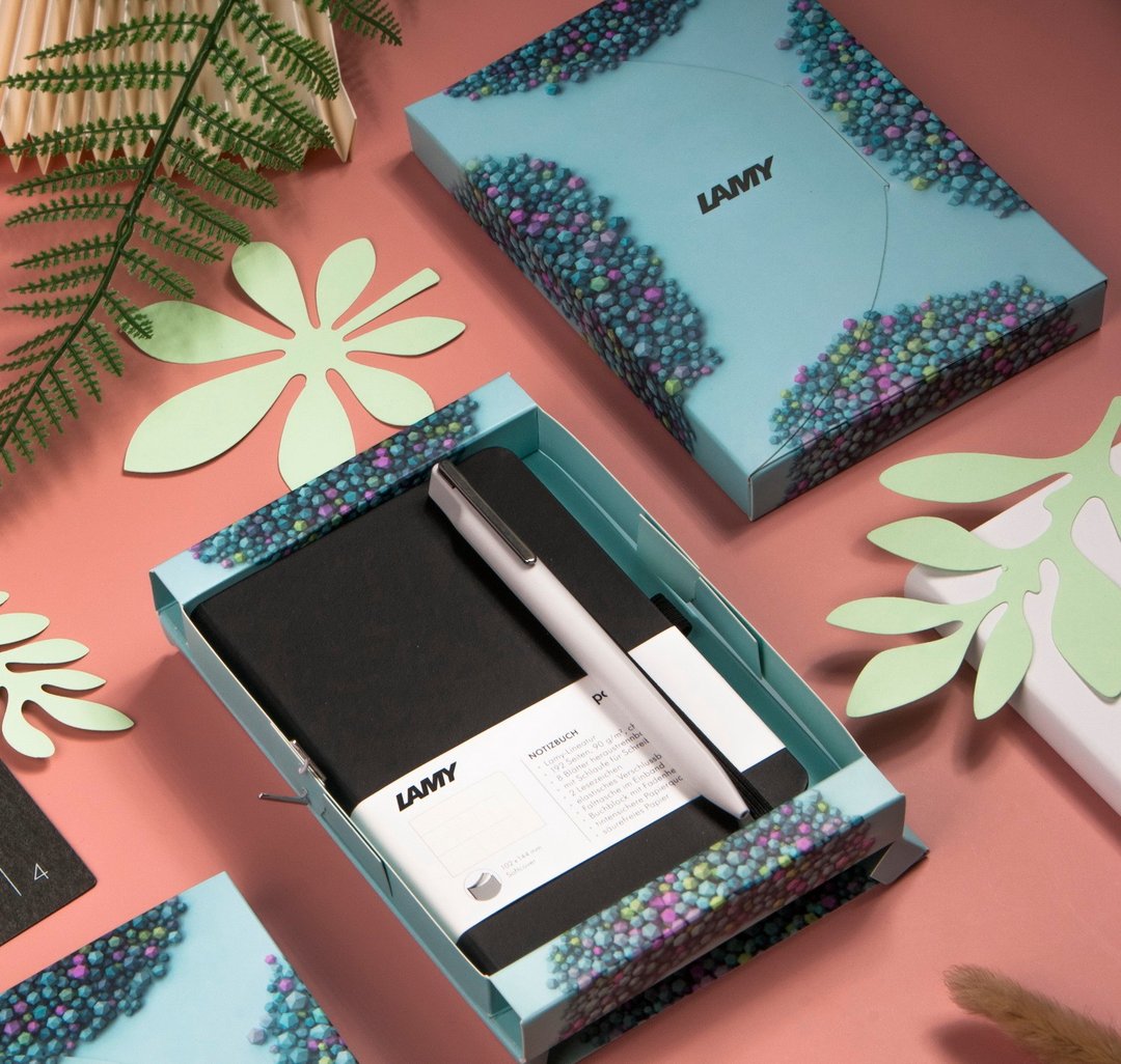 全球台湾独家 / LAMY 原子笔 A6 钢笔用笔记本礼盒 - xevo - 圆珠笔/中性笔 - 塑料 多色