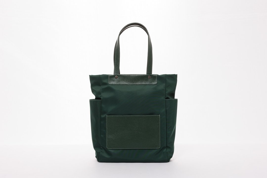 Lukbag 高磅数尼龙真皮侧背包 | 手提肩背包 | 旅行袋 | 爱马仕橘 - 侧背包/斜挎包 - 真皮 橘色